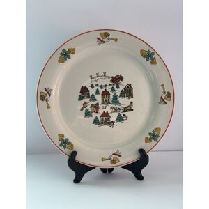 THE JOY OF CHRISTMAS JAMESTOWN CHINA 10.5 DINNER PLATE 1987 VINTAGE